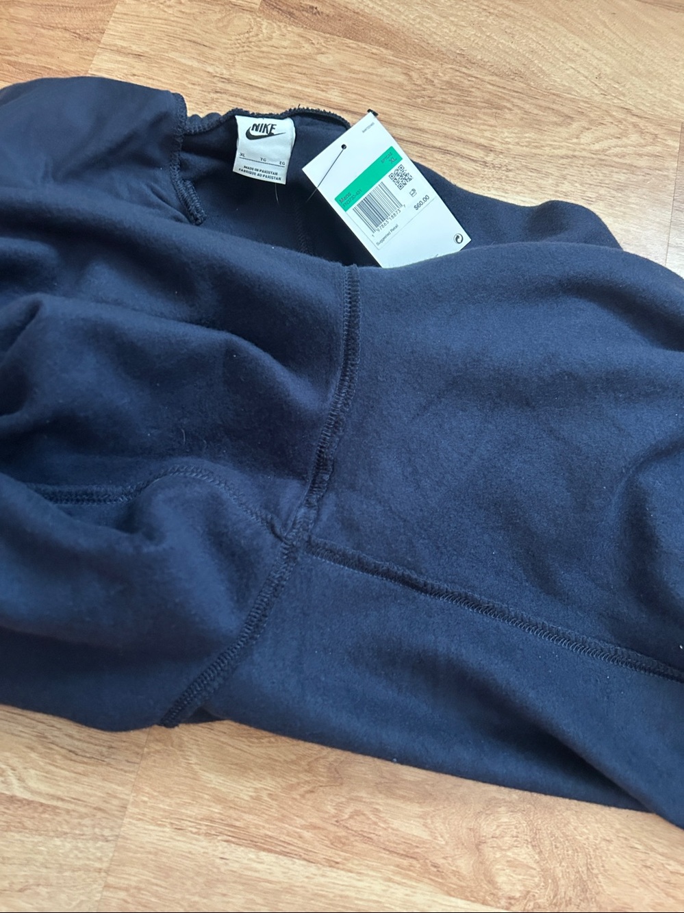 Nike Navy Standard Fit Straight Leg Reg Length Jogger Pants XL - Picture 3 of 11